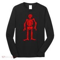 Jolly Roger Pirate Flag Edward Low Red Skeleton Long Sleeve Shirt thumb 0