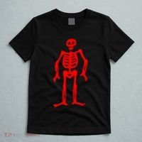 Jolly Roger Pirate Flag Edward Low Red Skeleton T-Shirt thumb 5