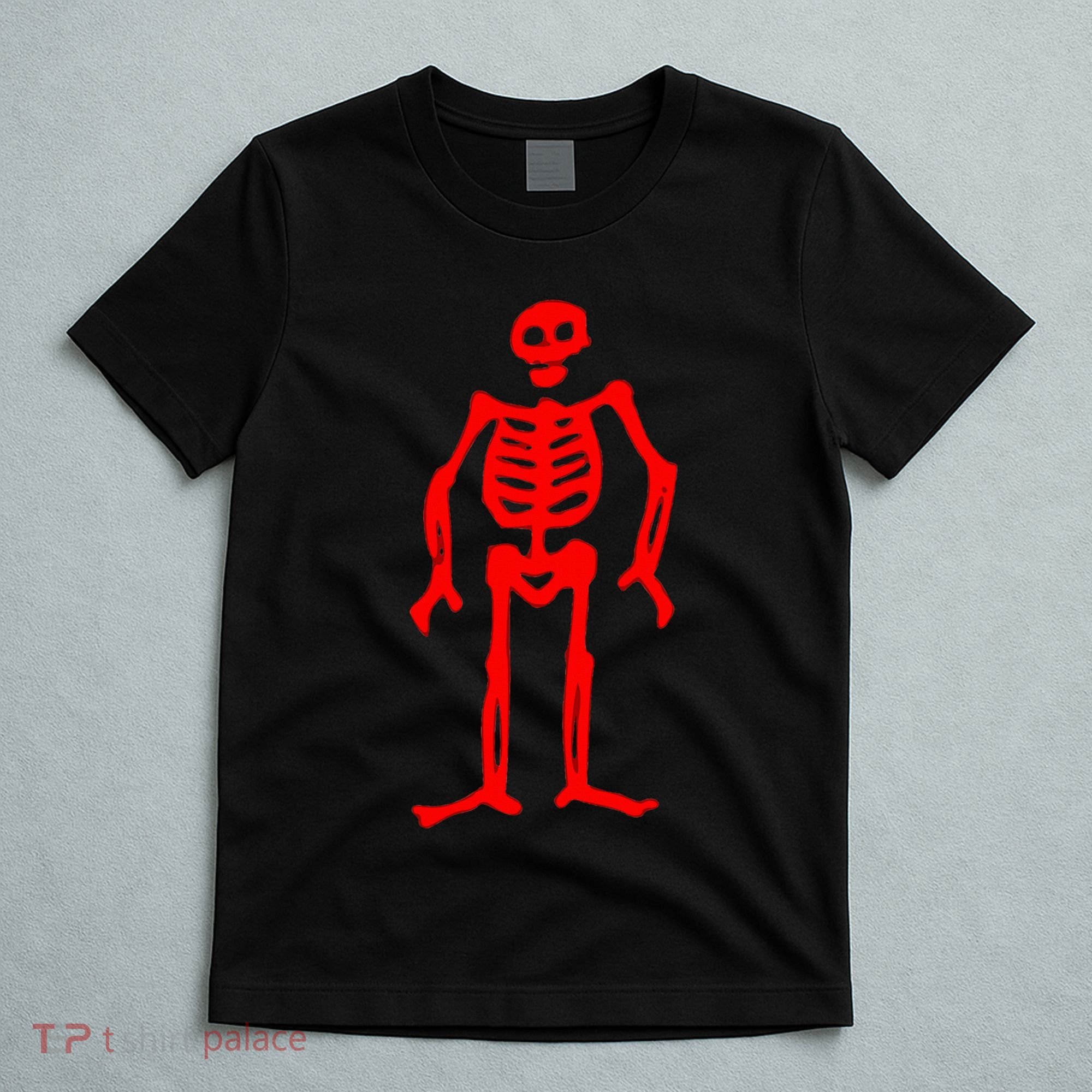Jolly Roger Pirate Flag Edward Low Red Skeleton T-Shirt