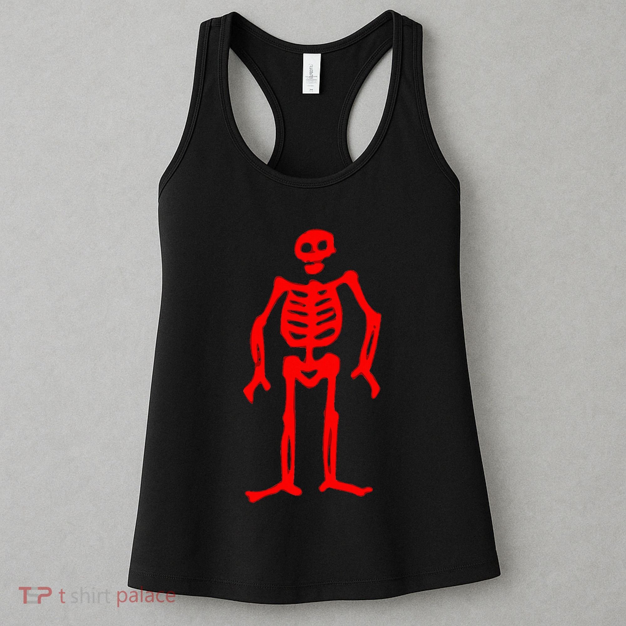 Jolly Roger Pirate Flag Edward Low Red Skeleton Women's Tank Top