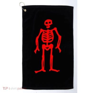 Jolly Roger Pirate Flag Edward Low Red Skeleton Golf Towel