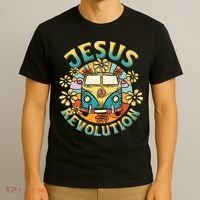 Jesus Revolution People Bus Christian Faith Costume T-Shirt thumb 3