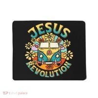Jesus Revolution People Bus Christian Faith Costume Mousepad thumb 0