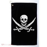 JOLLY ROGER PIRATE FLAG CALICO JACK HALLOWEEN COSTUME Golf Towel thumb 0
