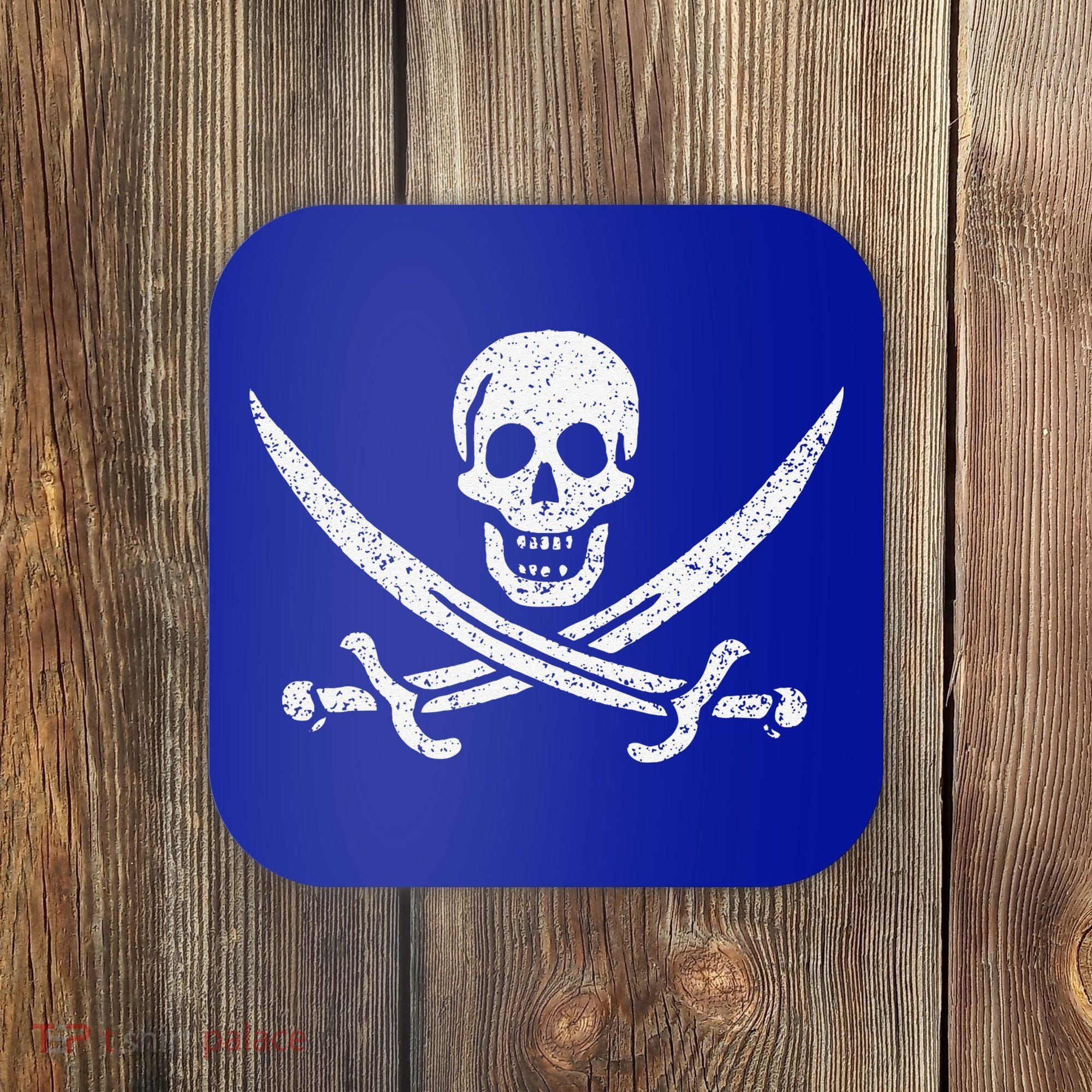 JOLLY ROGER PIRATE FLAG CALICO JACK HALLOWEEN COSTUME Coaster