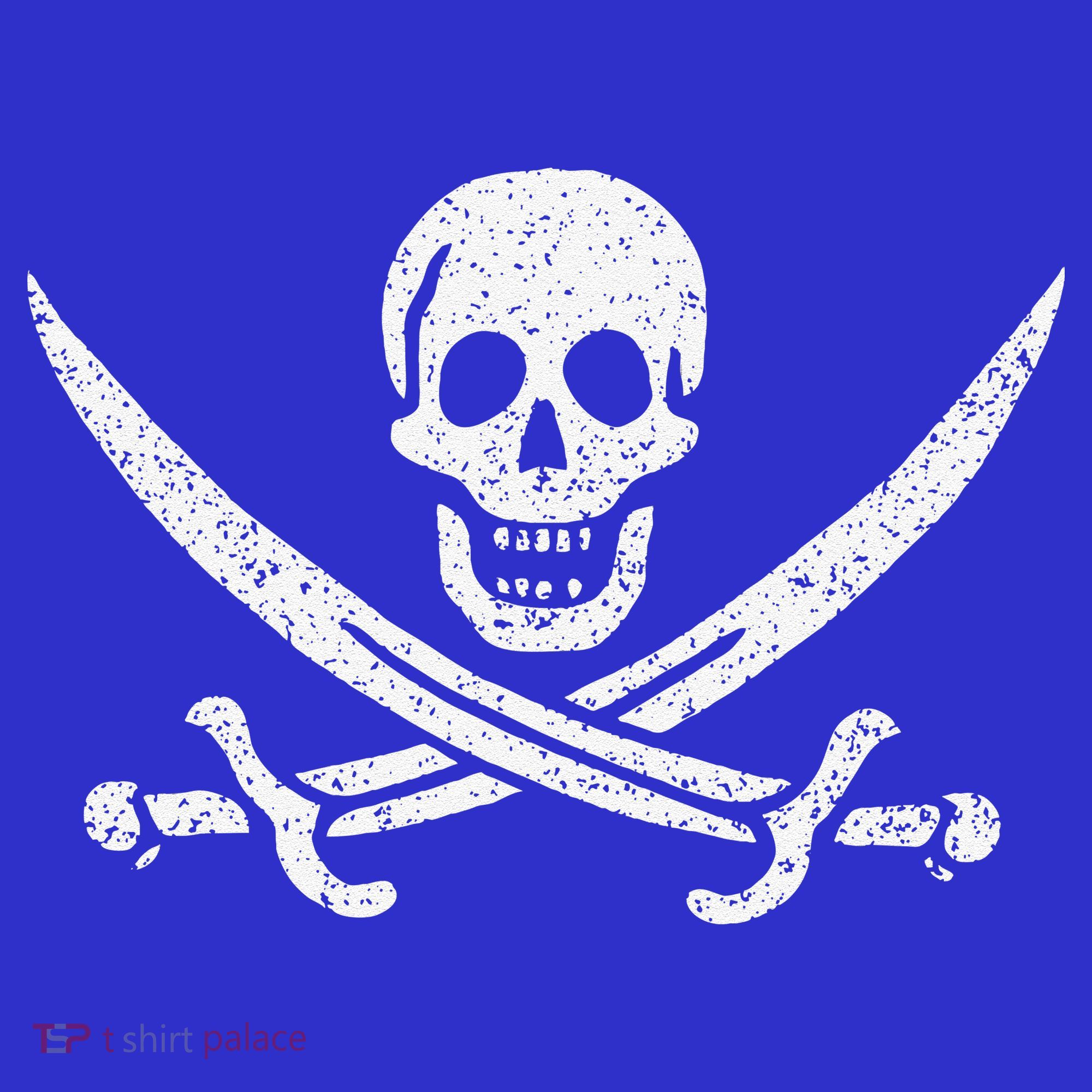 JOLLY ROGER PIRATE FLAG CALICO JACK HALLOWEEN COSTUME Polo