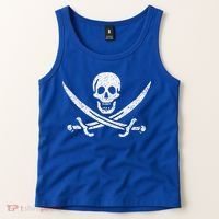 JOLLY ROGER PIRATE FLAG CALICO JACK HALLOWEEN COSTUME Tank Top thumb 2