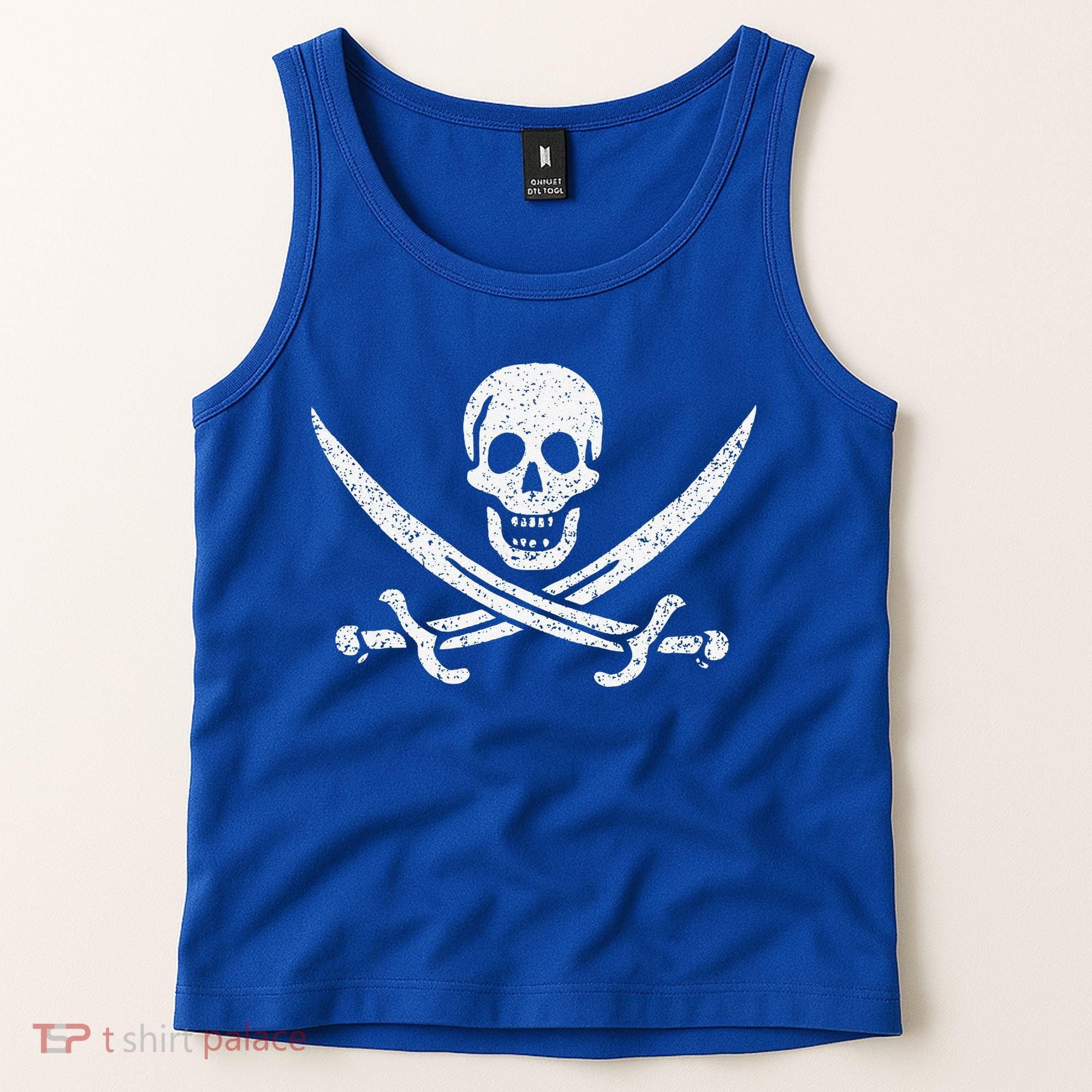 JOLLY ROGER PIRATE FLAG CALICO JACK HALLOWEEN COSTUME Tank Top