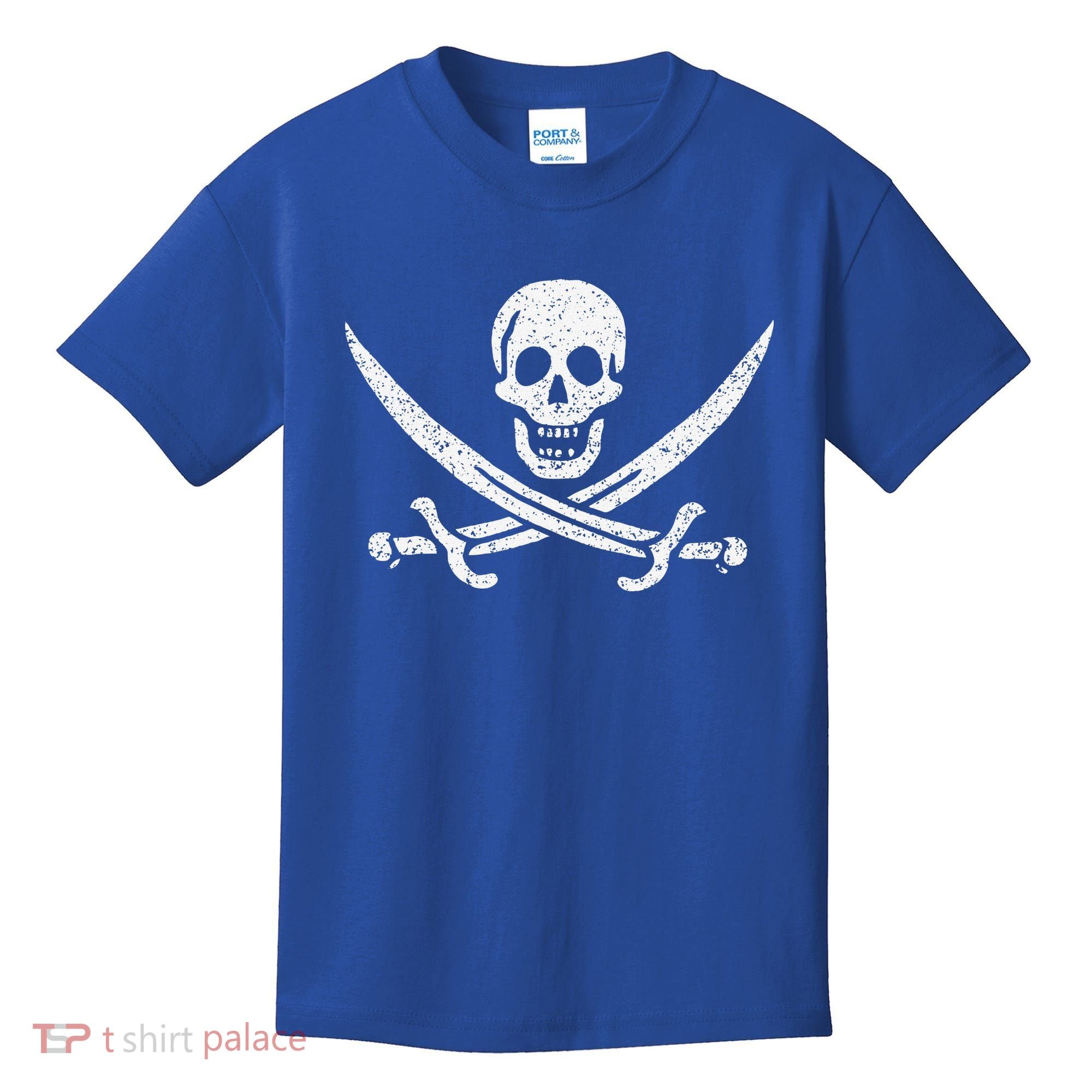 JOLLY ROGER PIRATE FLAG CALICO JACK HALLOWEEN COSTUME Kids T-Shirt