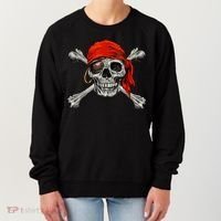 Jolly Roger Pirate Skull & Crossbones Halloween Women's Sweatshirt thumb 0