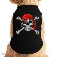 Jolly Roger Pirate Skull & Crossbones Halloween Doggie Tank thumb 0