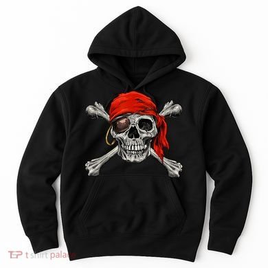Jolly Roger Pirate Skull & Crossbones Halloween Hoodie
