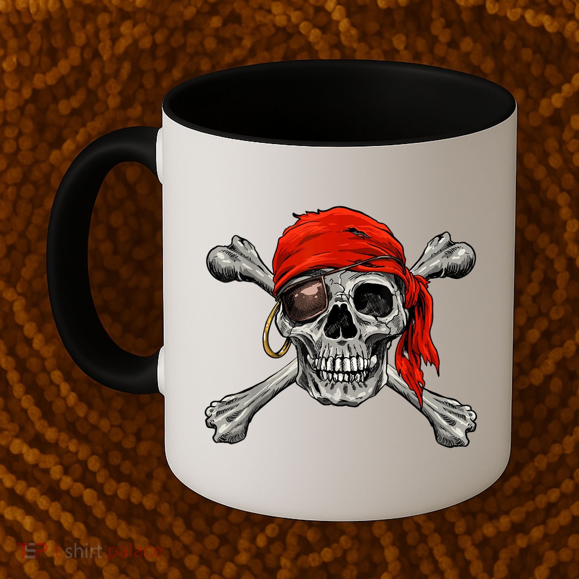 Jolly Roger Pirate Skull & Crossbones Halloween Coffee Mug