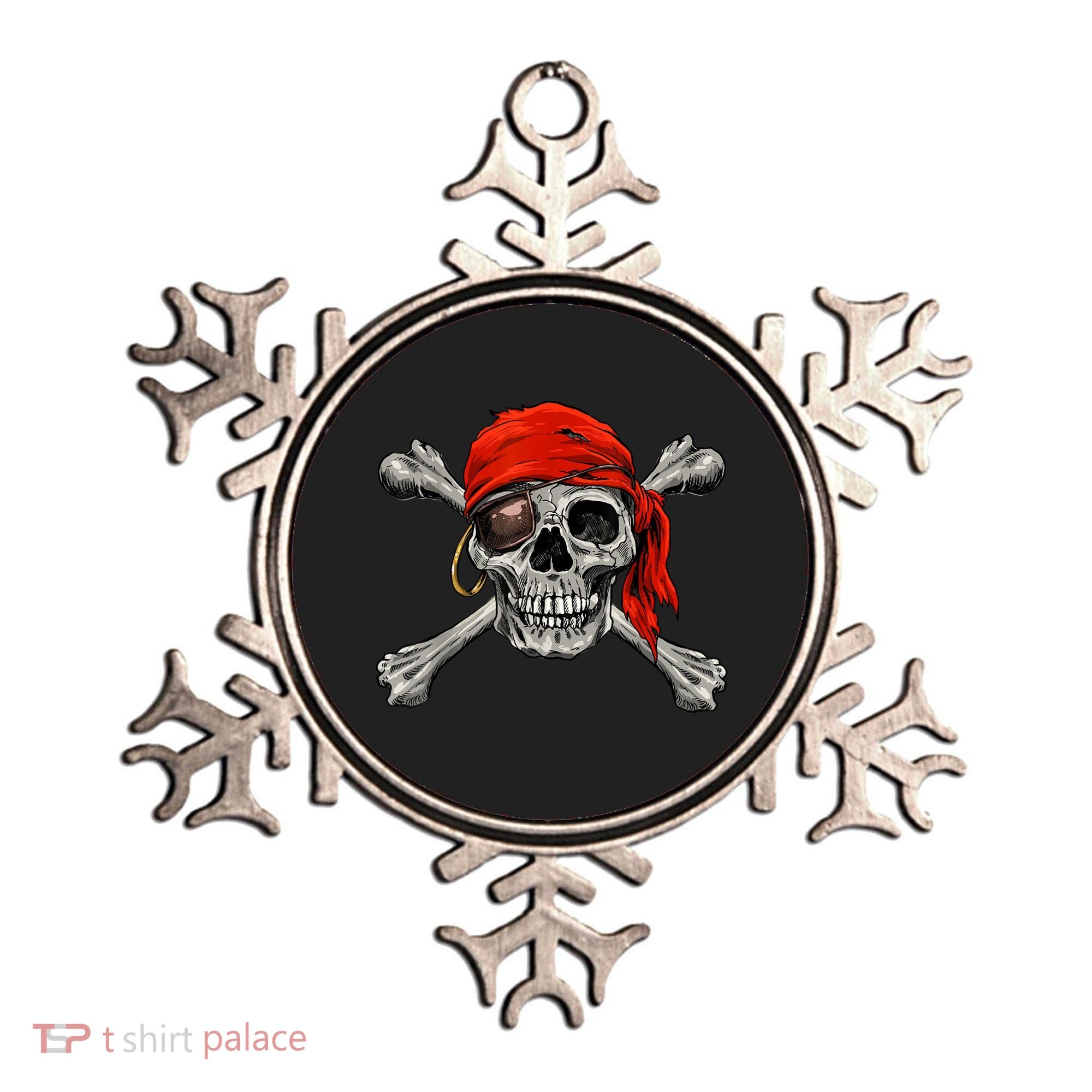 Jolly Roger Pirate Skull & Crossbones Halloween Ornament