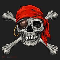 Jolly Roger Pirate Skull & Crossbones Halloween Hat thumb 2