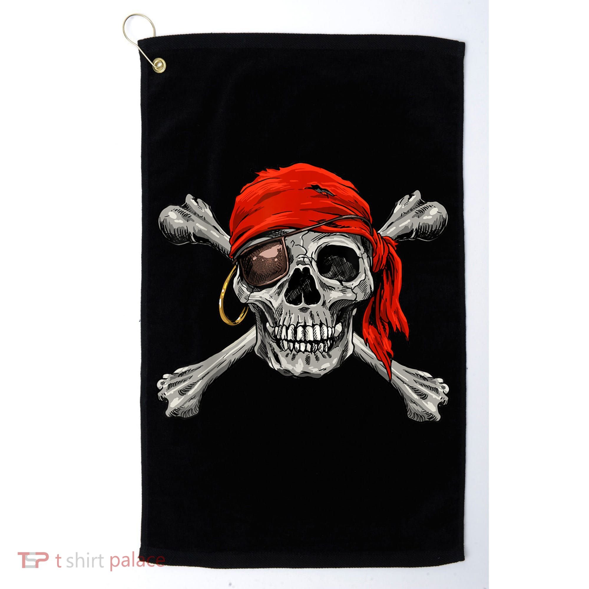 Jolly Roger Pirate Skull & Crossbones Halloween Golf Towel