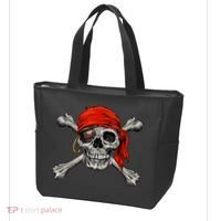 Jolly Roger Pirate Skull & Crossbones Halloween Tote Bag thumb 3