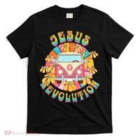 Jesus - Revolution People Retro Van Bus Christian Faith T-Shirt thumb 0