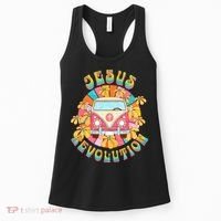 Jesus - Revolution People Retro Van Bus Christian Faith Women's Tank Top thumb 0