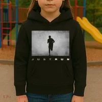 Just Run Running Runner Kids Hoodie thumb 3