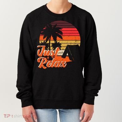 Just Relax Retro Sunset Vacation Women's Sweatshirt