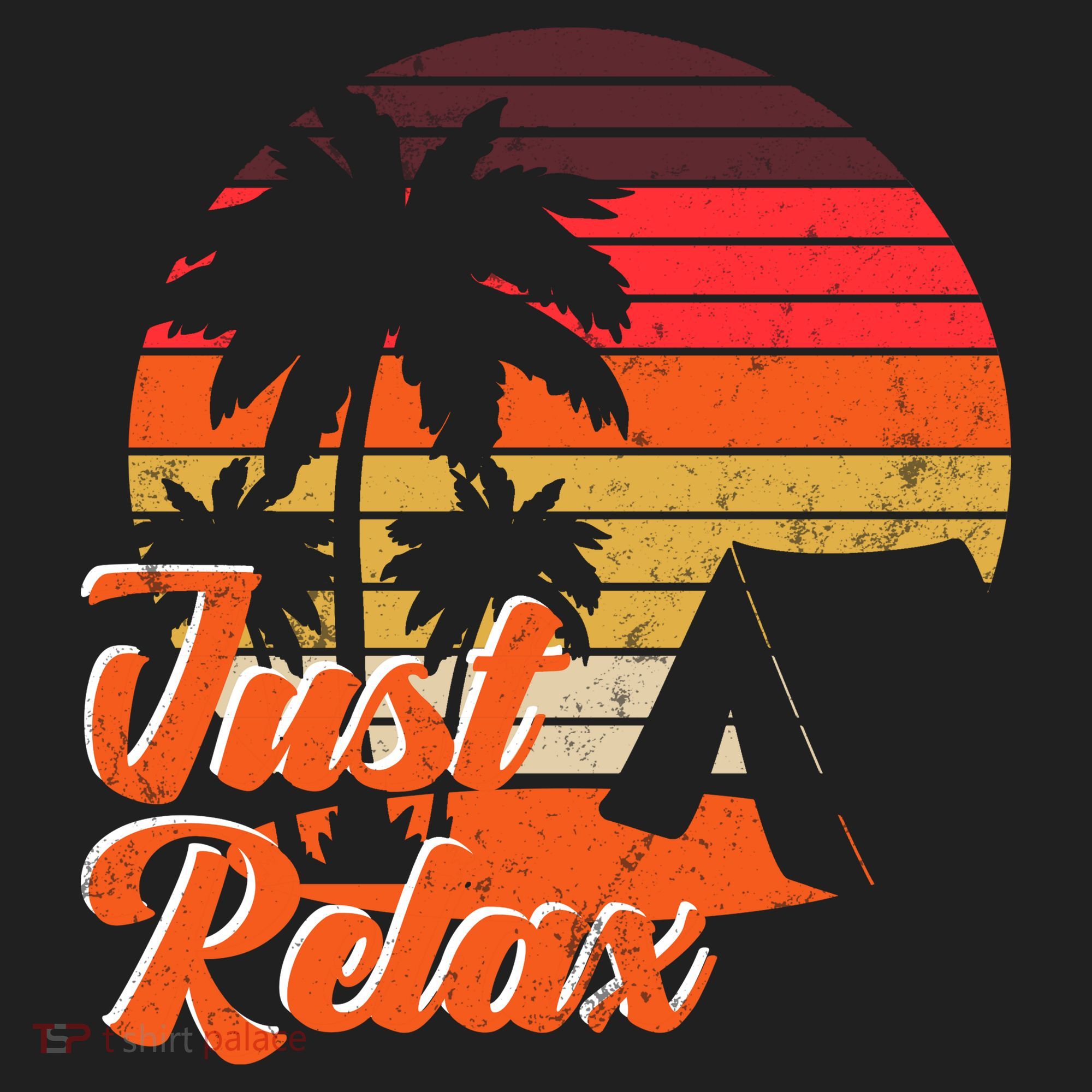 Just Relax Retro Sunset Vacation Women's Sweatshirt