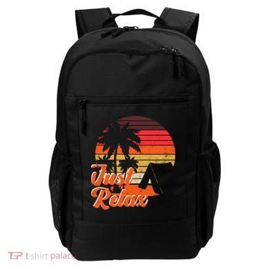 Just Relax Retro Sunset Vacation Backpack