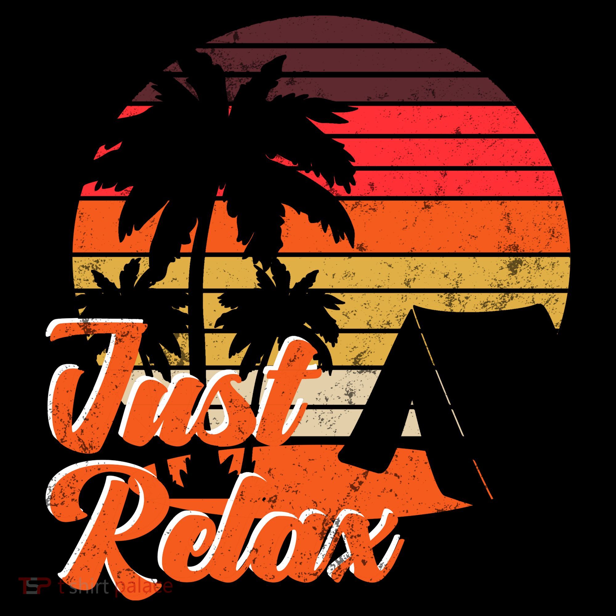 Just Relax Retro Sunset Vacation Toddler Hoodie