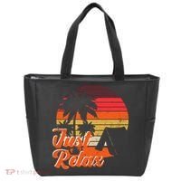 Just Relax Retro Sunset Vacation Tote Bag thumb 0