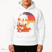 Just Relax Retro Sunset Vacation Hoodie thumb 2