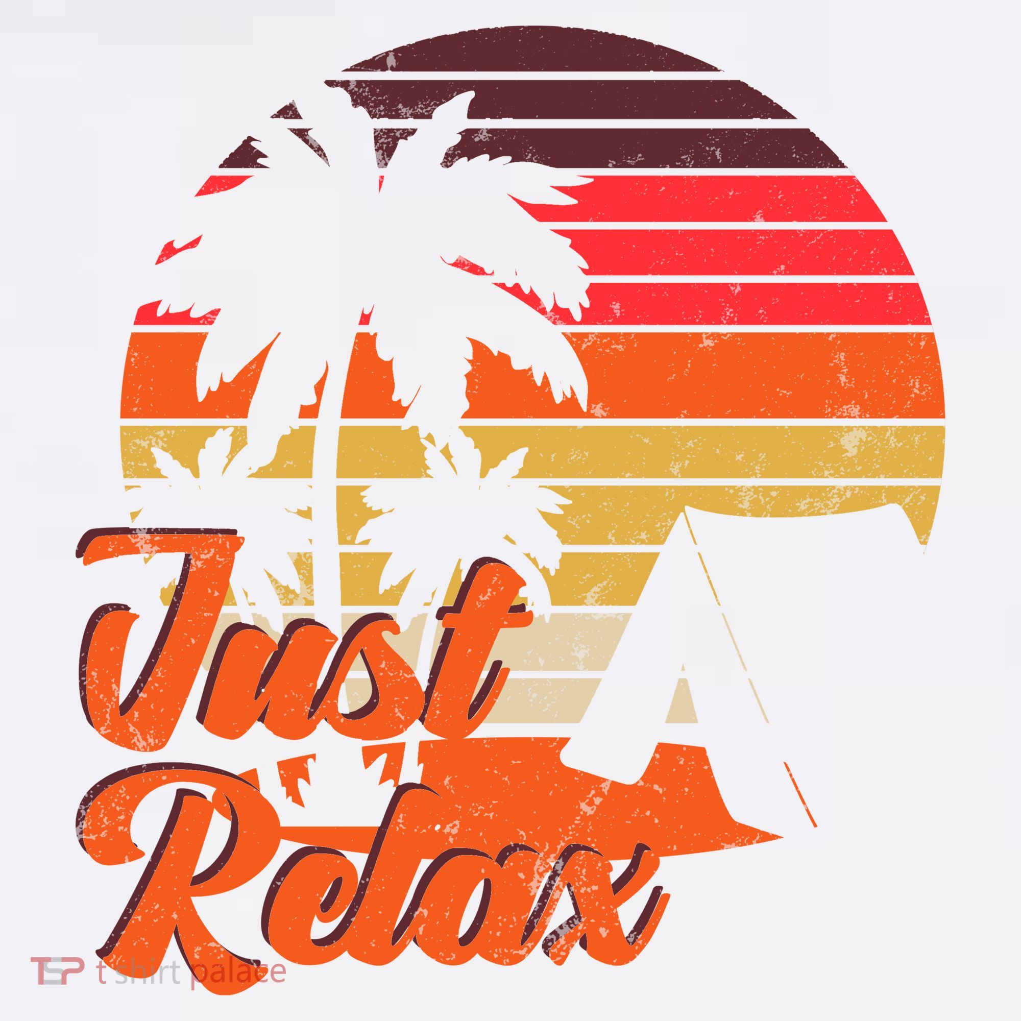 Just Relax Retro Sunset Vacation Hoodie
