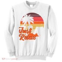 Just Relax Retro Sunset Vacation Sweatshirt thumb 0