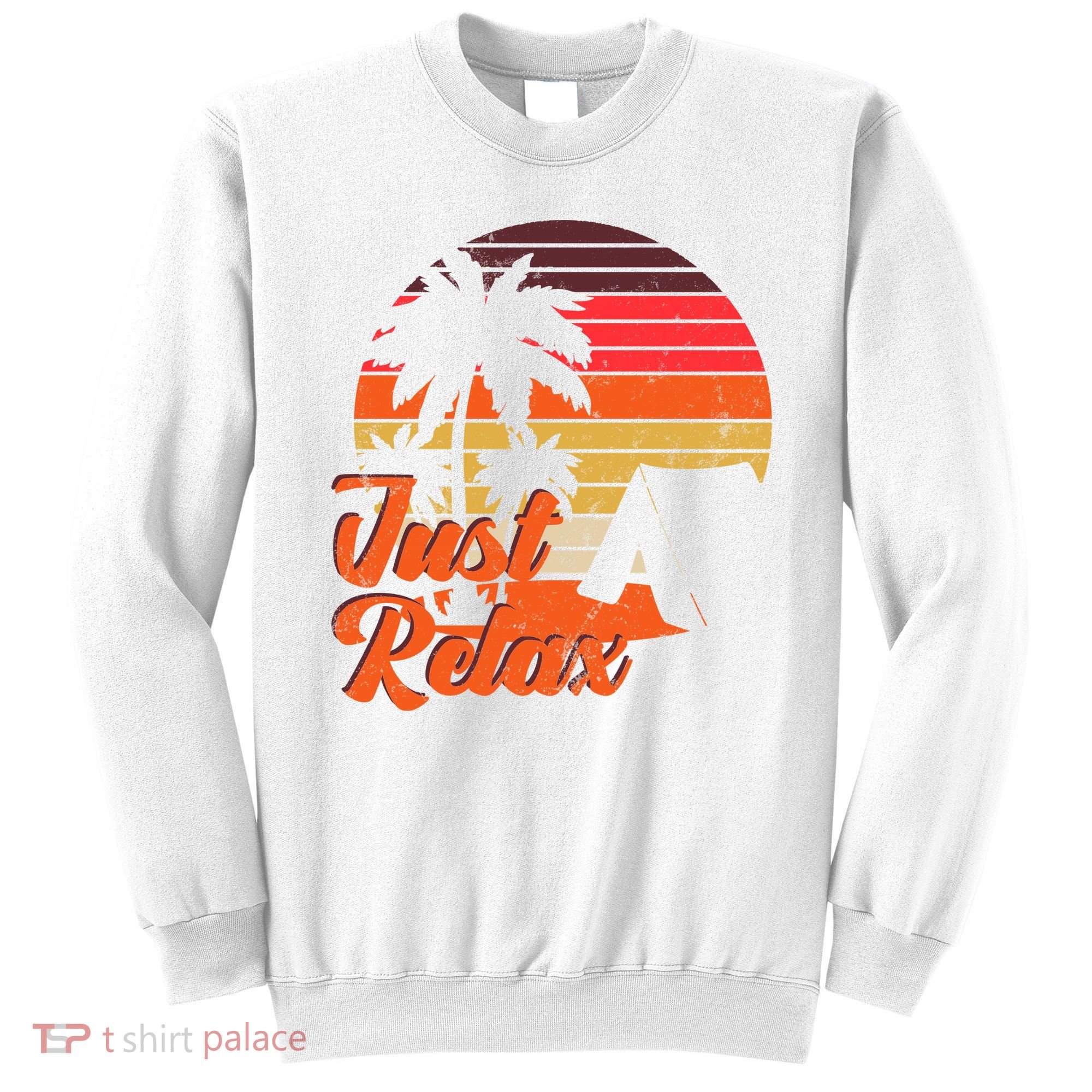 Just Relax Retro Sunset Vacation Sweatshirt