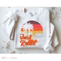 Just Relax Retro Sunset Vacation Sweatshirt thumb 2