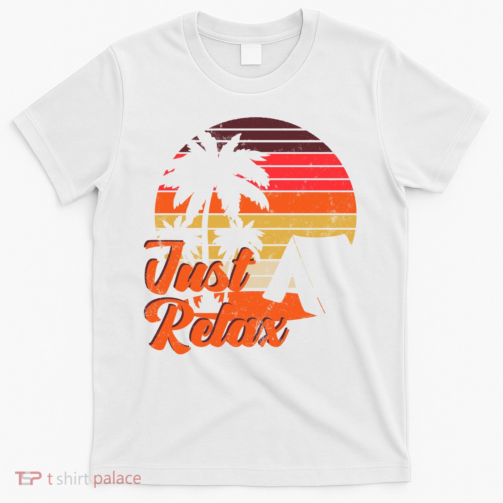 Just Relax Retro Sunset Vacation T-Shirt