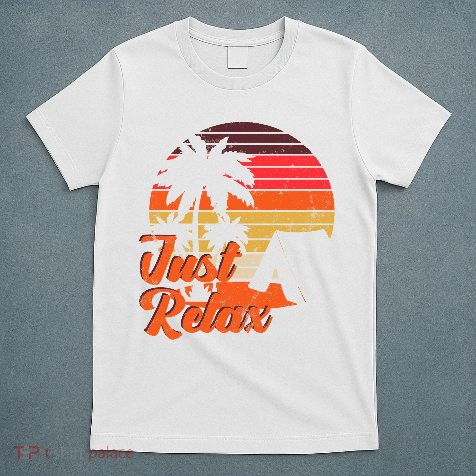 Just Relax Retro Sunset Vacation T-Shirt