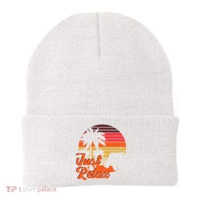 Just Relax Retro Sunset Vacation Beanie