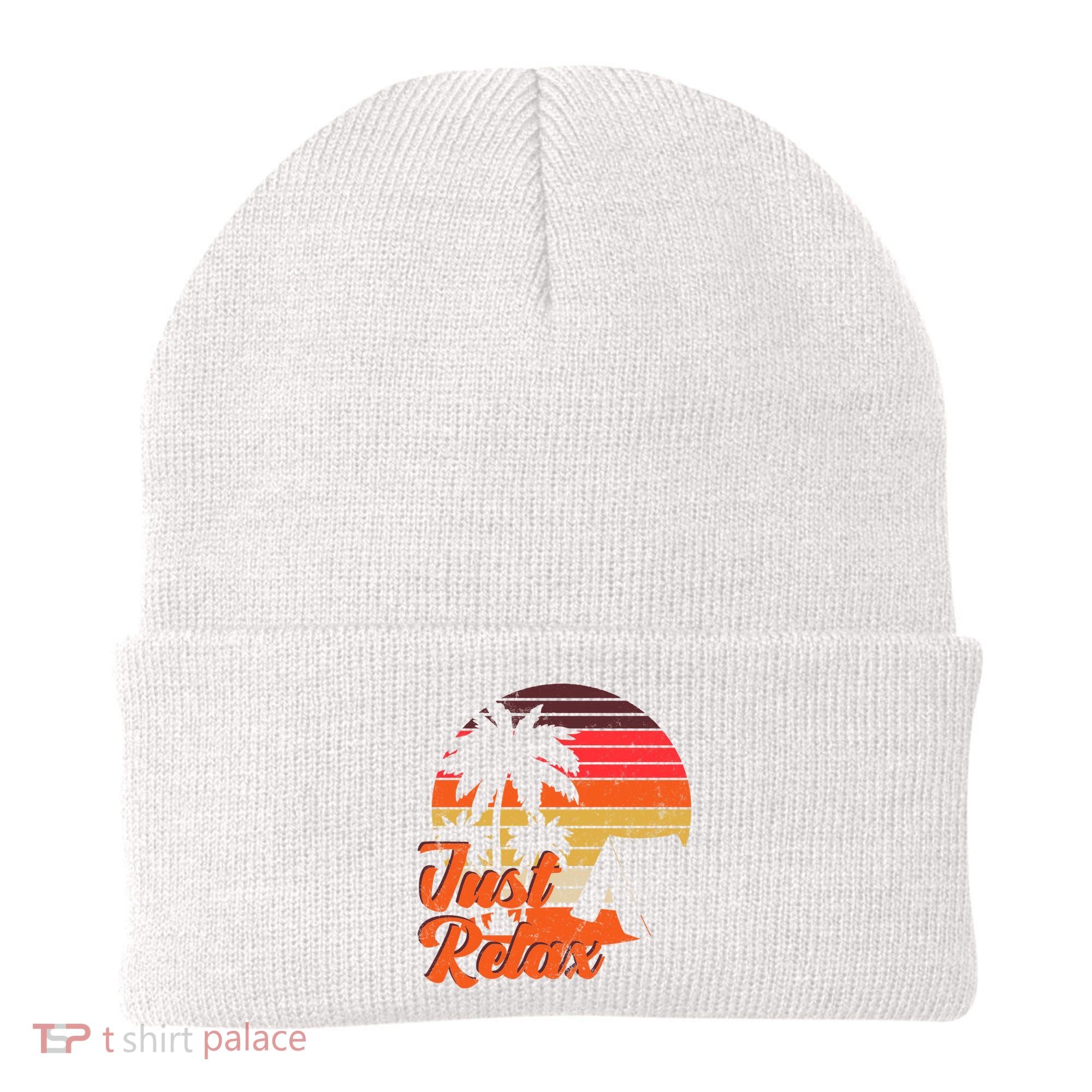 Just Relax Retro Sunset Vacation Beanie