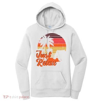 Just Relax Retro Sunset Vacation Women's Hoodie