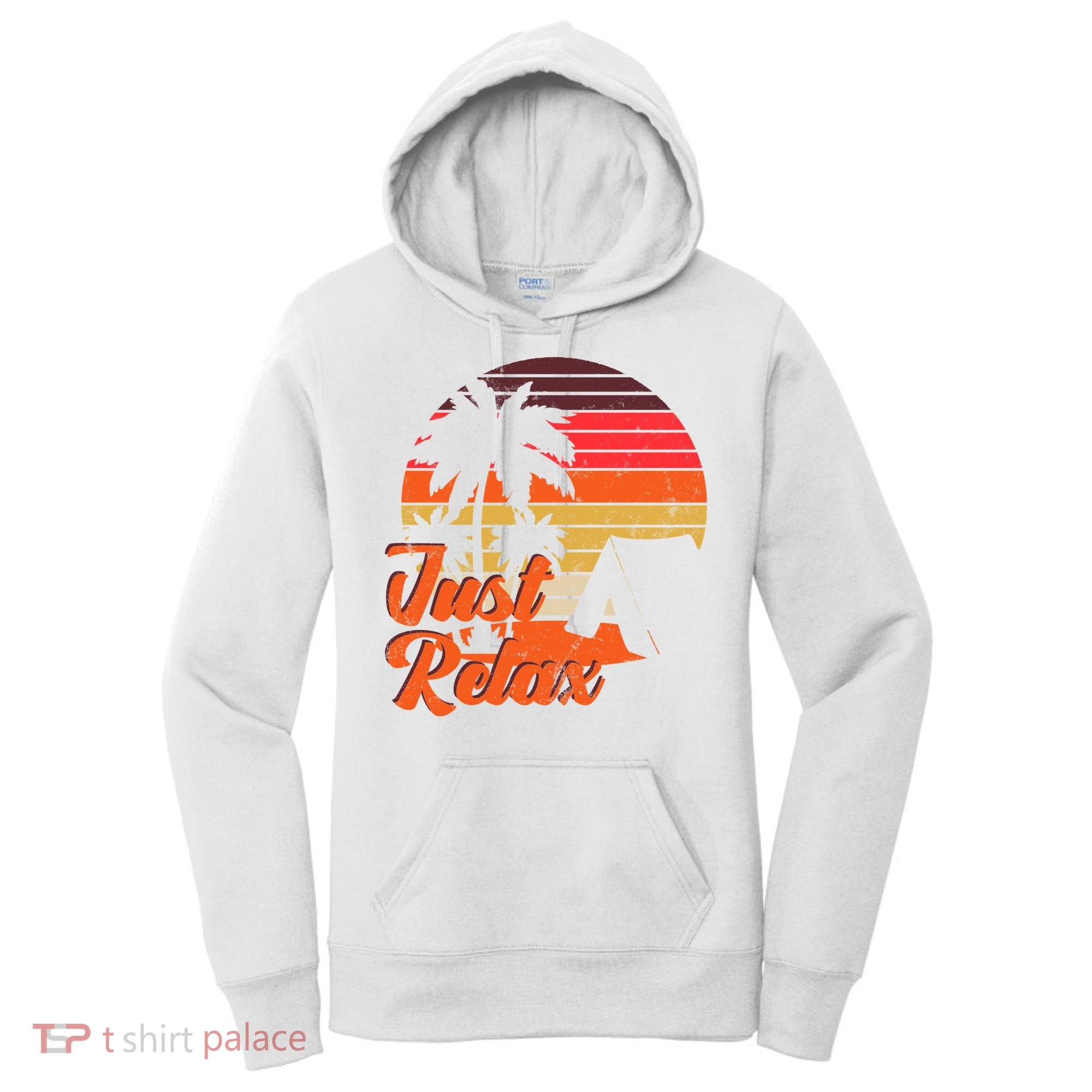 Just Relax Retro Sunset Vacation Women's Hoodie