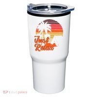 Just Relax Retro Sunset Vacation Tumbler thumb 0