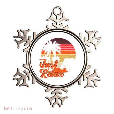 Just Relax Retro Sunset Vacation Ornament