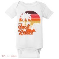 Just Relax Retro Sunset Vacation Baby Bodysuit thumb 0