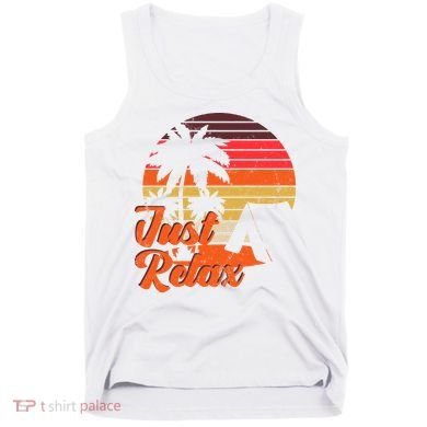 Just Relax Retro Sunset Vacation Tank Top