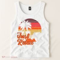 Just Relax Retro Sunset Vacation Tank Top thumb 2