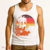 Just Relax Retro Sunset Vacation Tank Top thumb 3
