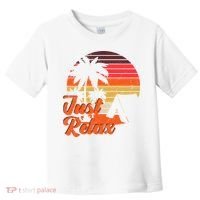 Just Relax Retro Sunset Vacation Toddler T-Shirt thumb 0