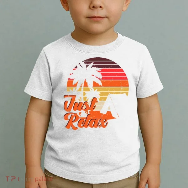Just Relax Retro Sunset Vacation Toddler T-Shirt