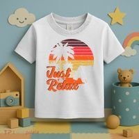 Just Relax Retro Sunset Vacation Toddler T-Shirt thumb 3