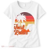Just Relax Retro Sunset Vacation Women's T-Shirt thumb 0